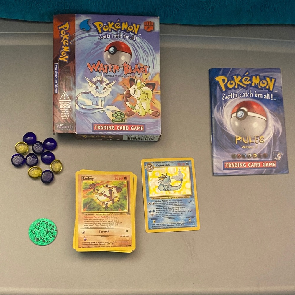 Pokemon BOX Jungle Water Blast Theme Deck!